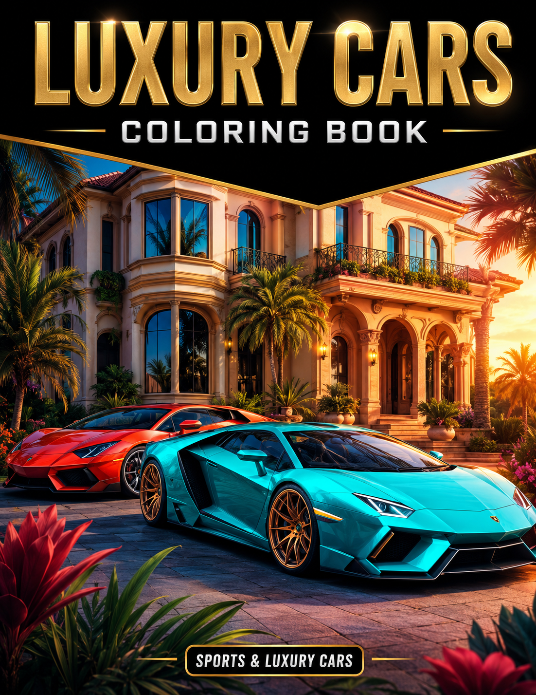 Luxury Cars Coloring Book (Digital Download)
