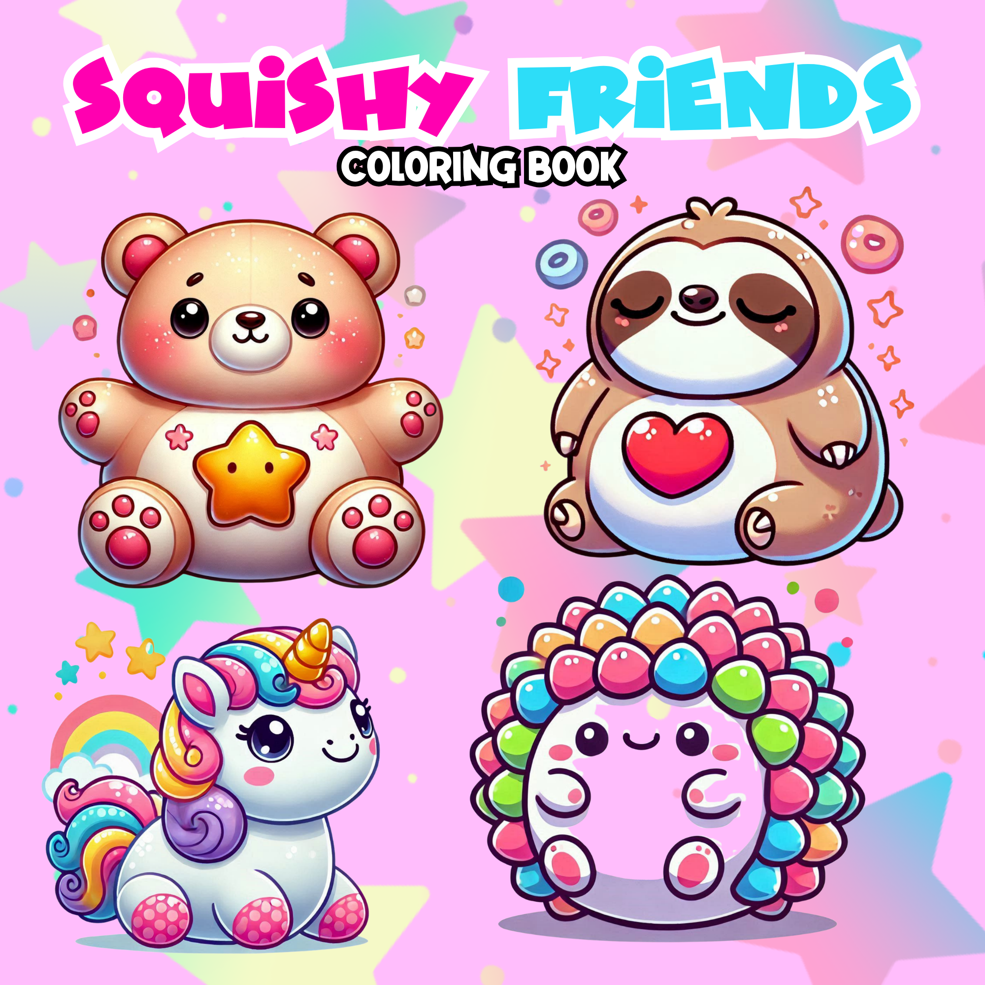 Squishy Friends Coloring Book (Digital Download)