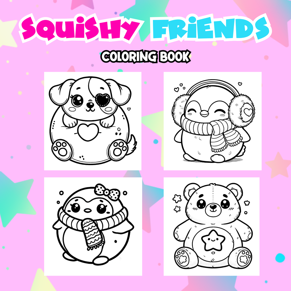 Squishy Friends Coloring Book (Digital Download)